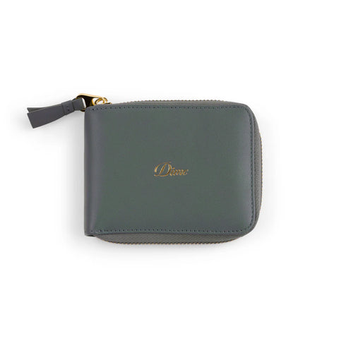 Dime - Cursive Zip Wallet (Black/Slate Green)